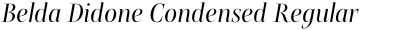 Belda Didone Condensed Regular Italic